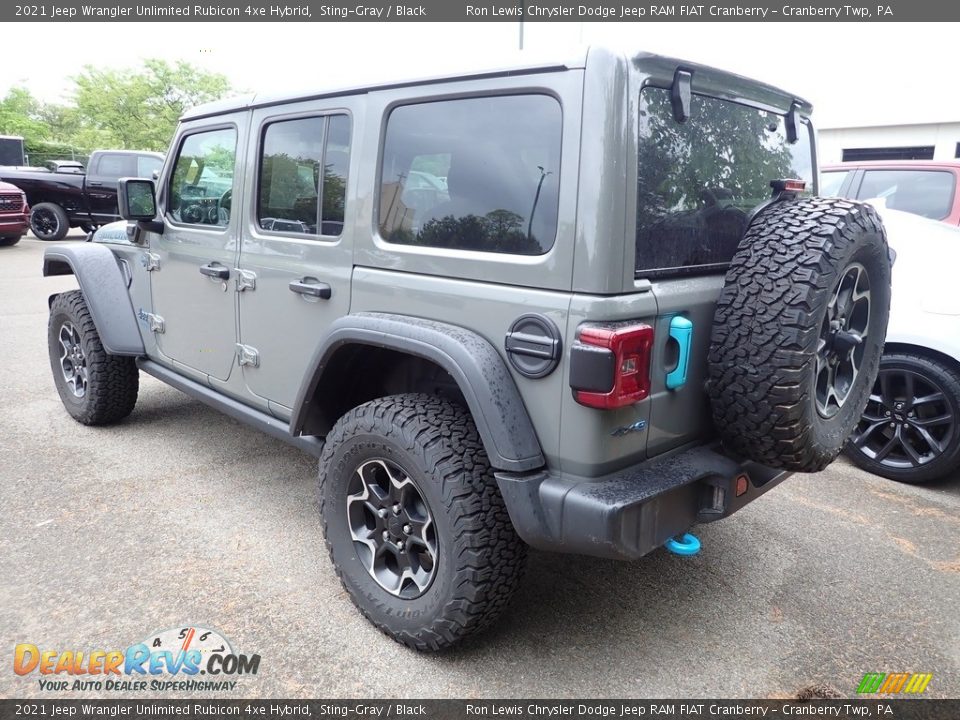 2021 Jeep Wrangler Unlimited Rubicon 4xe Hybrid Sting-Gray / Black Photo #4