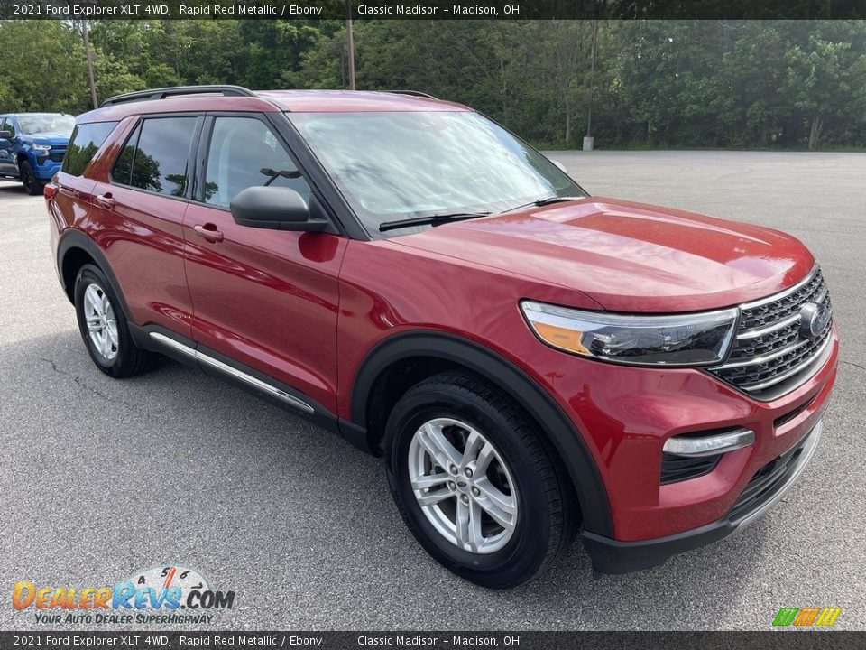 2021 Ford Explorer XLT 4WD Rapid Red Metallic / Ebony Photo #4