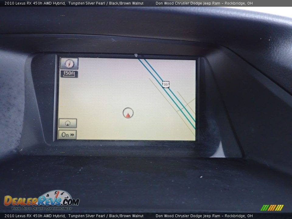 2010 Lexus RX 450h AWD Hybrid Tungsten Silver Pearl / Black/Brown Walnut Photo #5