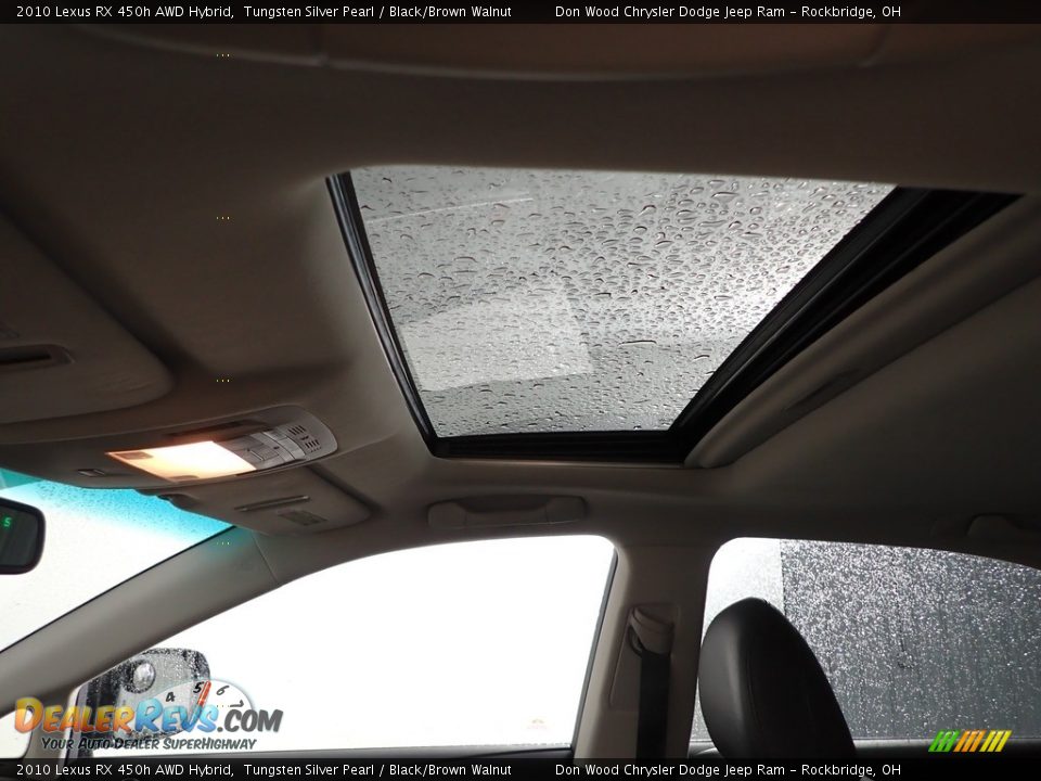 2010 Lexus RX 450h AWD Hybrid Tungsten Silver Pearl / Black/Brown Walnut Photo #6