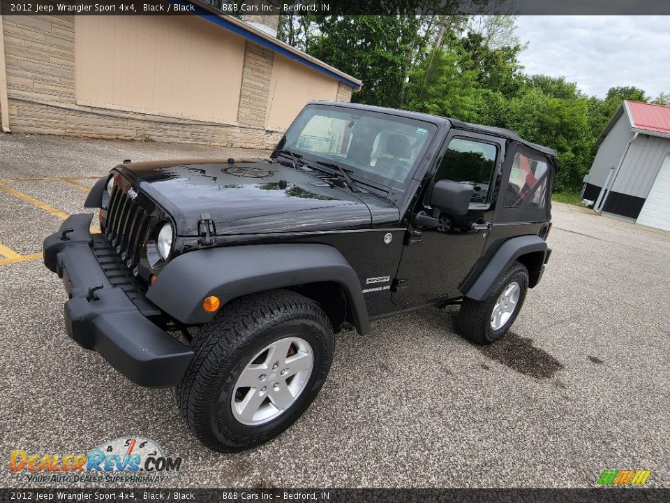 2012 Jeep Wrangler Sport 4x4 Black / Black Photo #5