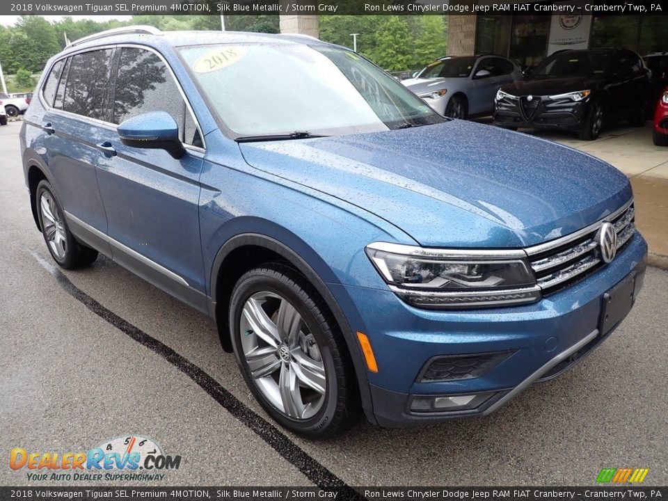 2018 Volkswagen Tiguan SEL Premium 4MOTION Silk Blue Metallic / Storm Gray Photo #2