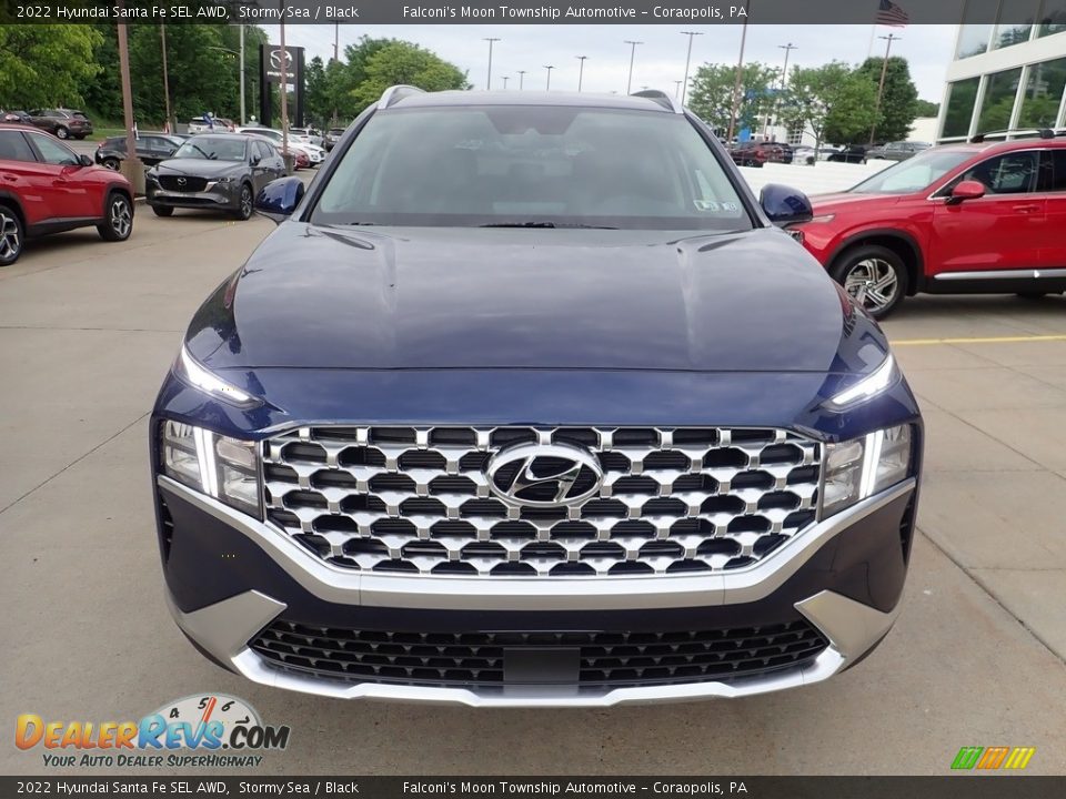 2022 Hyundai Santa Fe SEL AWD Stormy Sea / Black Photo #8