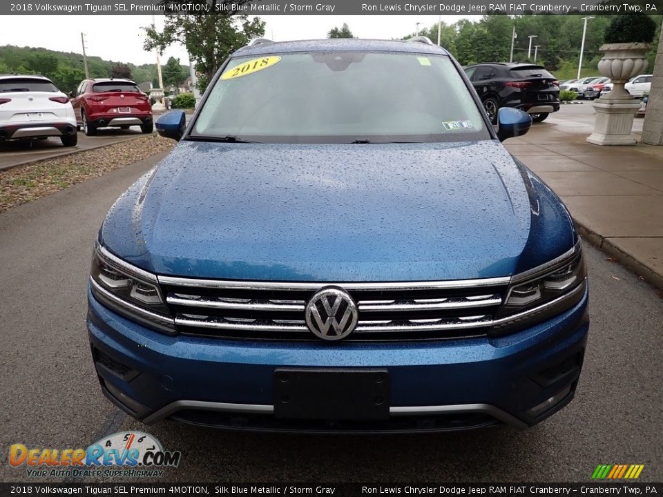 2018 Volkswagen Tiguan SEL Premium 4MOTION Silk Blue Metallic / Storm Gray Photo #3