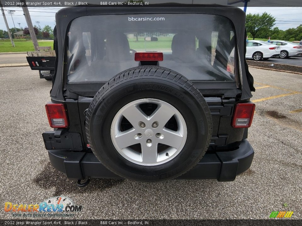 2012 Jeep Wrangler Sport 4x4 Black / Black Photo #7