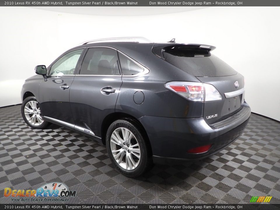 2010 Lexus RX 450h AWD Hybrid Tungsten Silver Pearl / Black/Brown Walnut Photo #10
