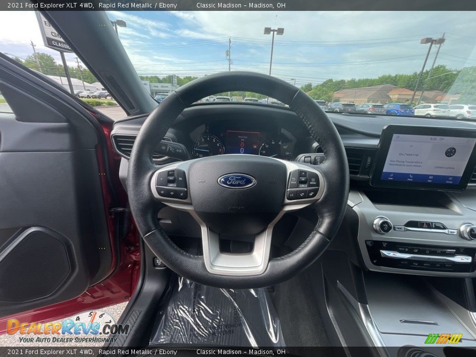 2021 Ford Explorer XLT 4WD Rapid Red Metallic / Ebony Photo #9