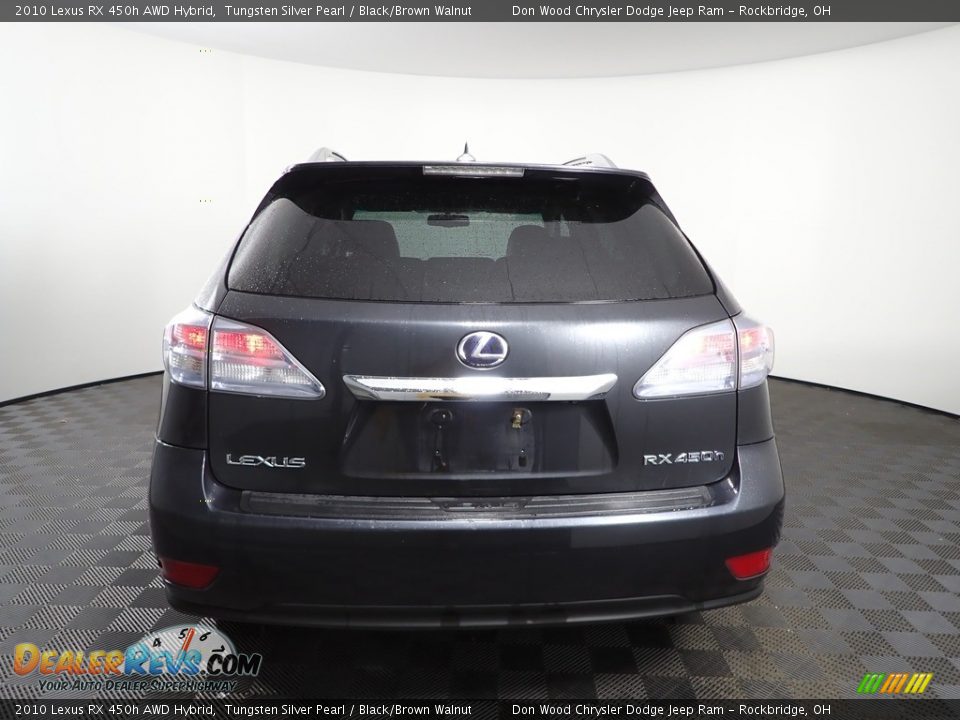 2010 Lexus RX 450h AWD Hybrid Tungsten Silver Pearl / Black/Brown Walnut Photo #11