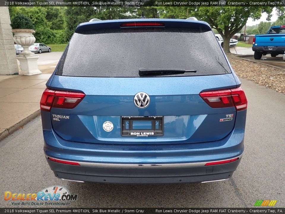 2018 Volkswagen Tiguan SEL Premium 4MOTION Silk Blue Metallic / Storm Gray Photo #7