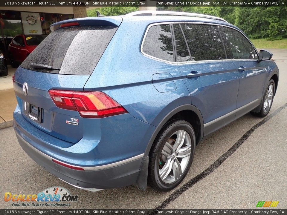 2018 Volkswagen Tiguan SEL Premium 4MOTION Silk Blue Metallic / Storm Gray Photo #8