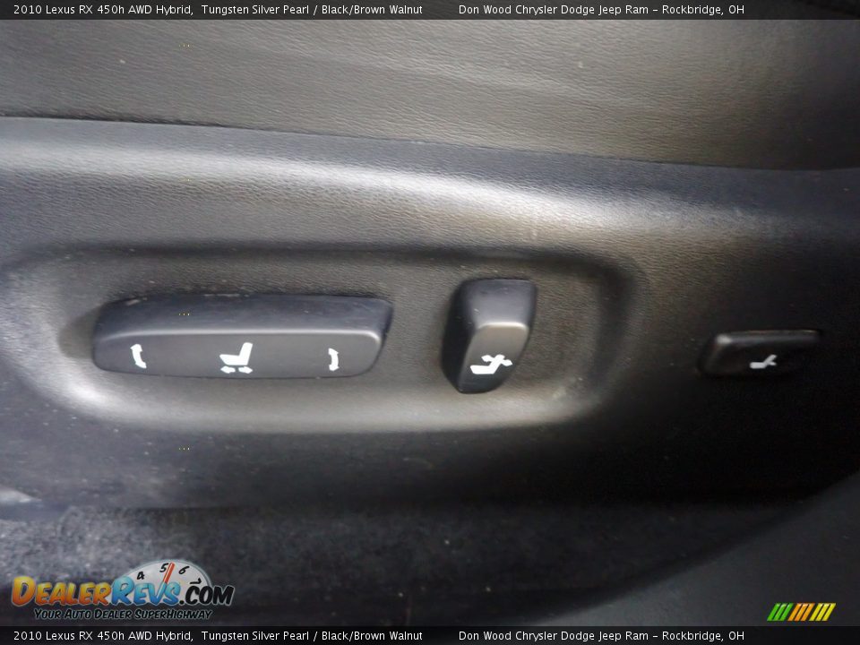 2010 Lexus RX 450h AWD Hybrid Tungsten Silver Pearl / Black/Brown Walnut Photo #17