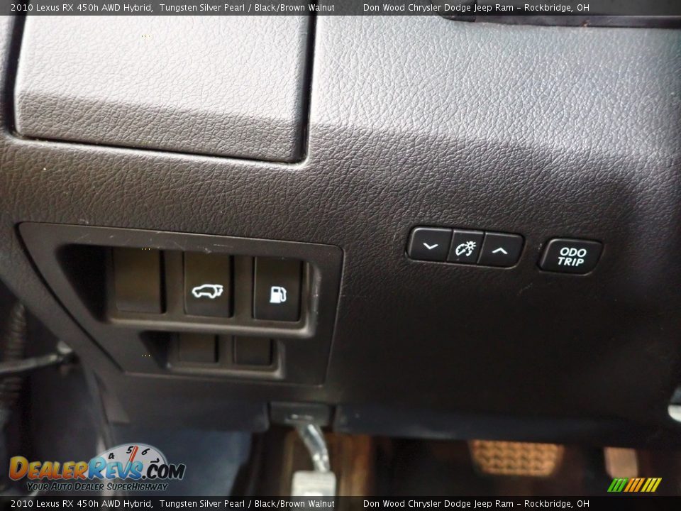 2010 Lexus RX 450h AWD Hybrid Tungsten Silver Pearl / Black/Brown Walnut Photo #19