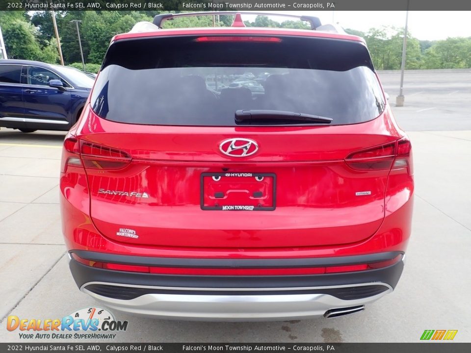 2022 Hyundai Santa Fe SEL AWD Calypso Red / Black Photo #3