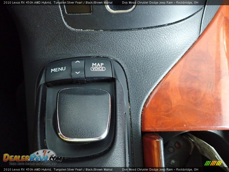 2010 Lexus RX 450h AWD Hybrid Tungsten Silver Pearl / Black/Brown Walnut Photo #25