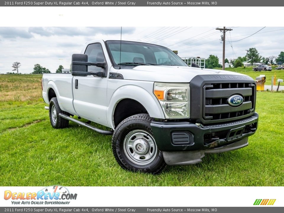 2011 Ford F250 Super Duty XL Regular Cab 4x4 Oxford White / Steel Gray Photo #1