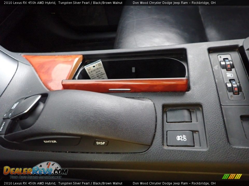 2010 Lexus RX 450h AWD Hybrid Tungsten Silver Pearl / Black/Brown Walnut Photo #26
