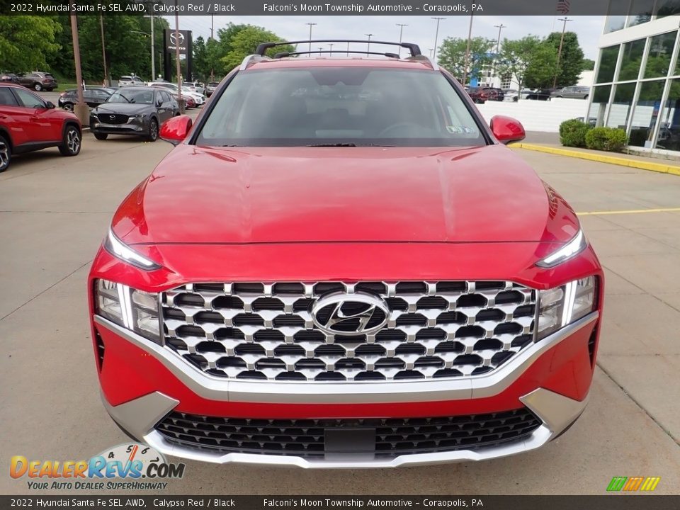 2022 Hyundai Santa Fe SEL AWD Calypso Red / Black Photo #8