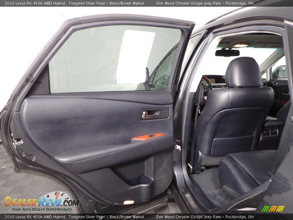2010 Lexus RX 450h AWD Hybrid Tungsten Silver Pearl / Black/Brown Walnut Photo #29