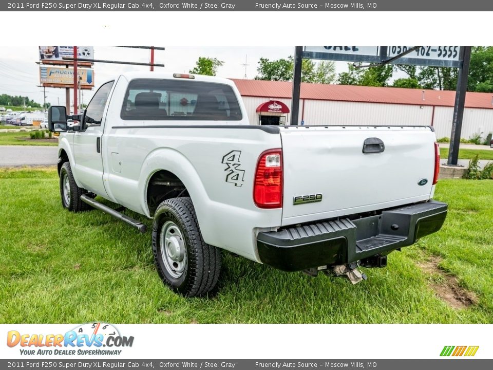 2011 Ford F250 Super Duty XL Regular Cab 4x4 Oxford White / Steel Gray Photo #6