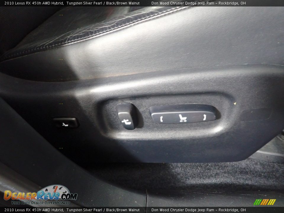2010 Lexus RX 450h AWD Hybrid Tungsten Silver Pearl / Black/Brown Walnut Photo #34