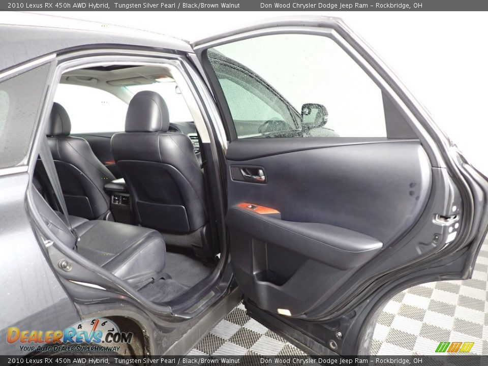 2010 Lexus RX 450h AWD Hybrid Tungsten Silver Pearl / Black/Brown Walnut Photo #35