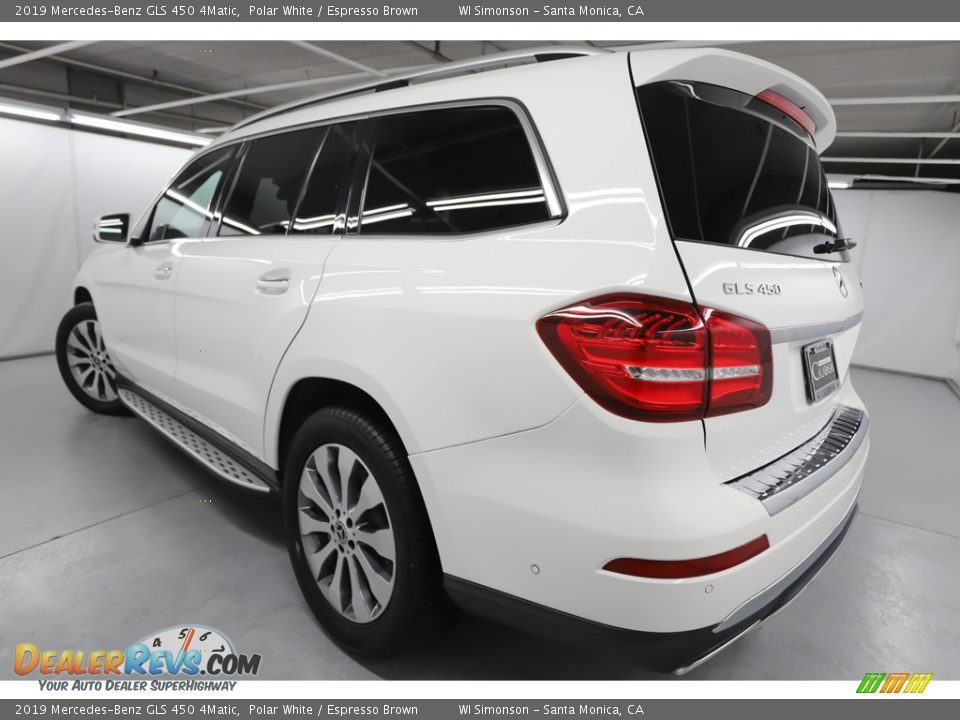 2019 Mercedes-Benz GLS 450 4Matic Polar White / Espresso Brown Photo #13