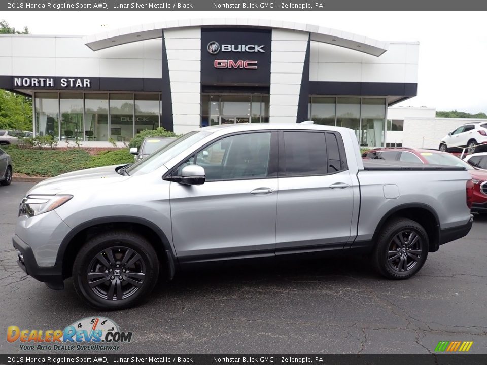 2018 Honda Ridgeline Sport AWD Lunar Silver Metallic / Black Photo #1