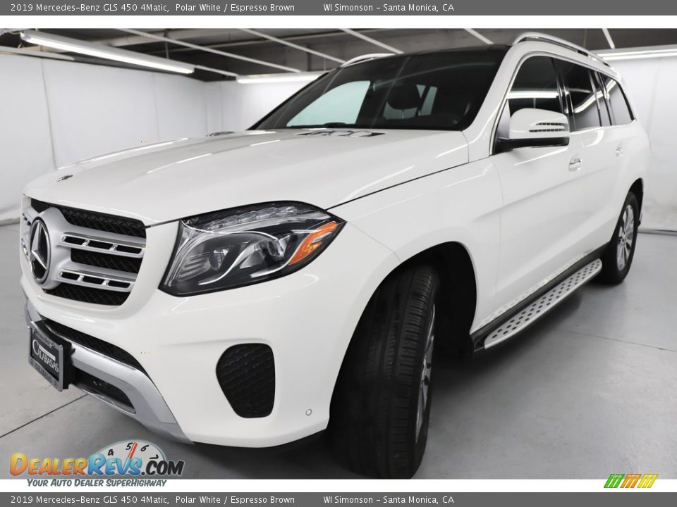 2019 Mercedes-Benz GLS 450 4Matic Polar White / Espresso Brown Photo #14