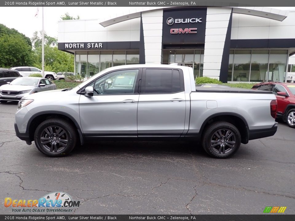 2018 Honda Ridgeline Sport AWD Lunar Silver Metallic / Black Photo #2