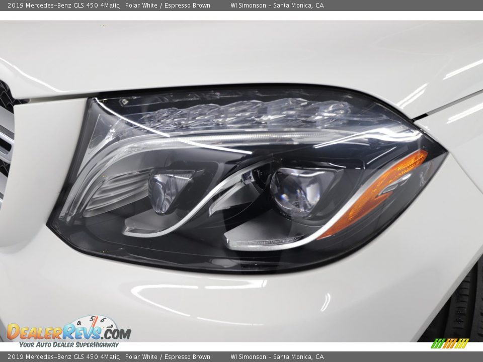 2019 Mercedes-Benz GLS 450 4Matic Polar White / Espresso Brown Photo #15