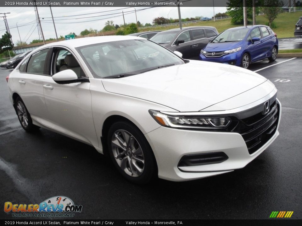 2019 Honda Accord LX Sedan Platinum White Pearl / Gray Photo #5