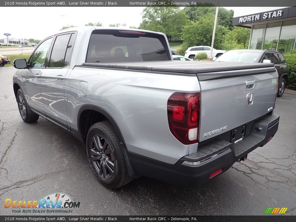 2018 Honda Ridgeline Sport AWD Lunar Silver Metallic / Black Photo #3