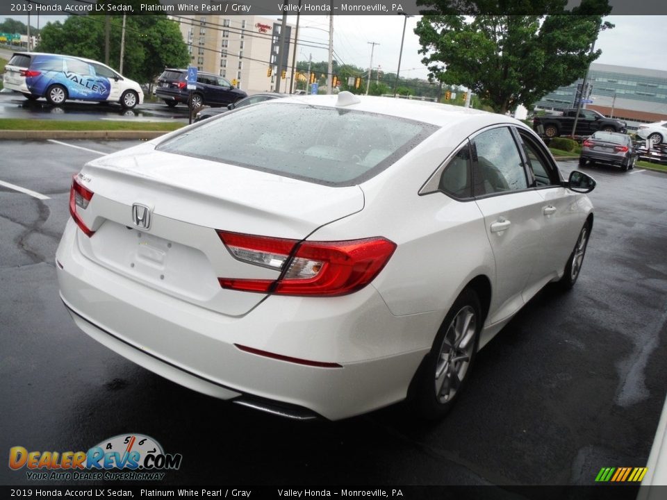 2019 Honda Accord LX Sedan Platinum White Pearl / Gray Photo #7