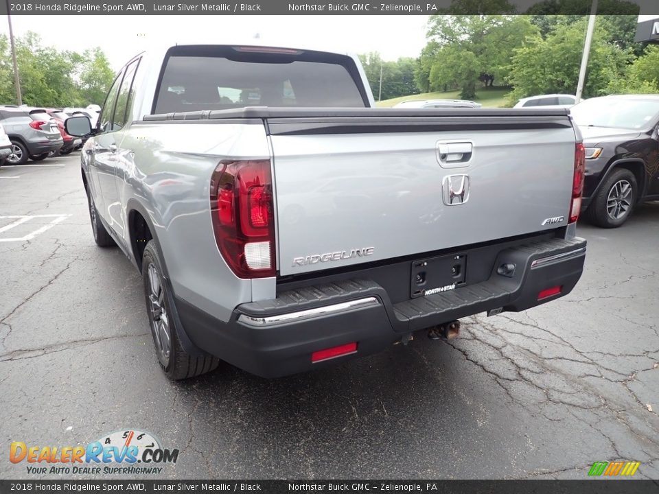 2018 Honda Ridgeline Sport AWD Lunar Silver Metallic / Black Photo #4