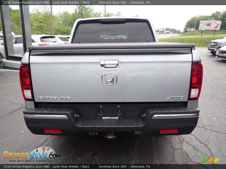 2018 Honda Ridgeline Sport AWD Lunar Silver Metallic / Black Photo #5