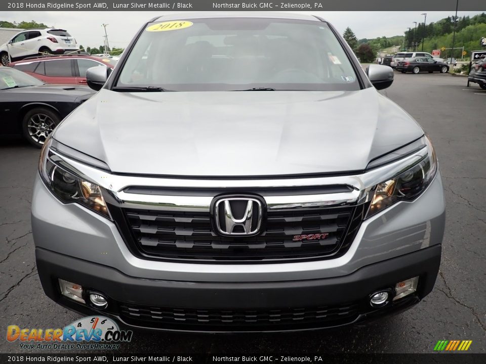 2018 Honda Ridgeline Sport AWD Lunar Silver Metallic / Black Photo #11