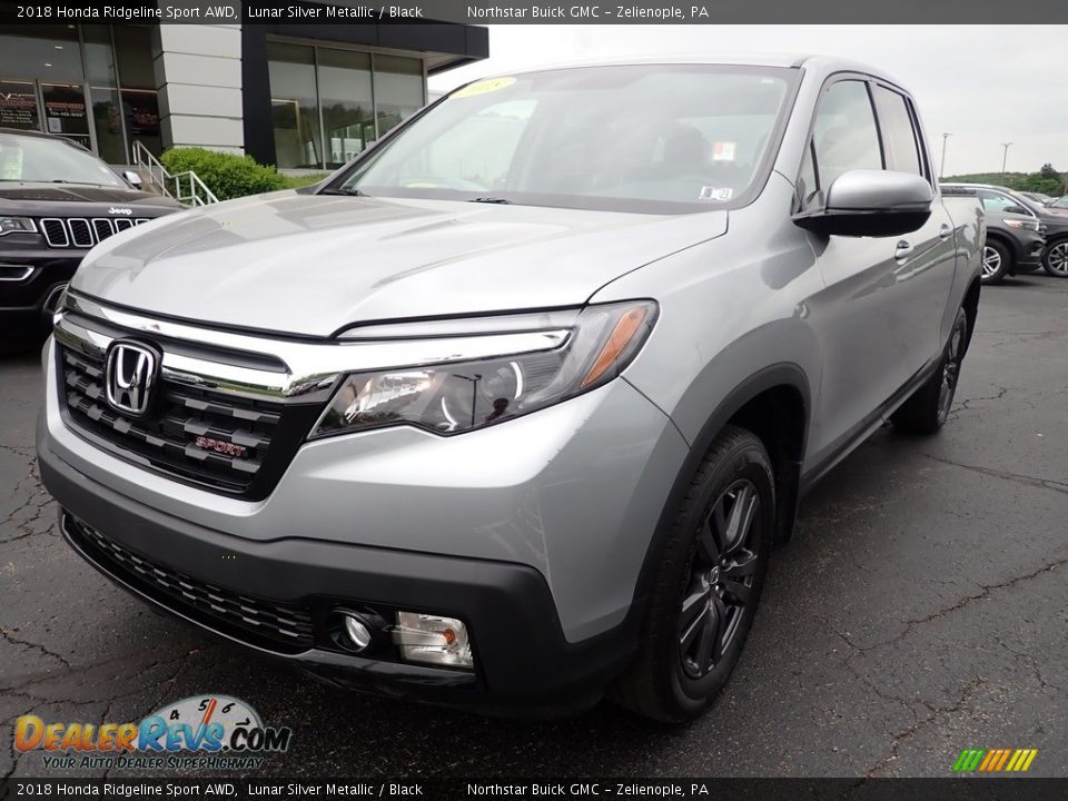 2018 Honda Ridgeline Sport AWD Lunar Silver Metallic / Black Photo #12