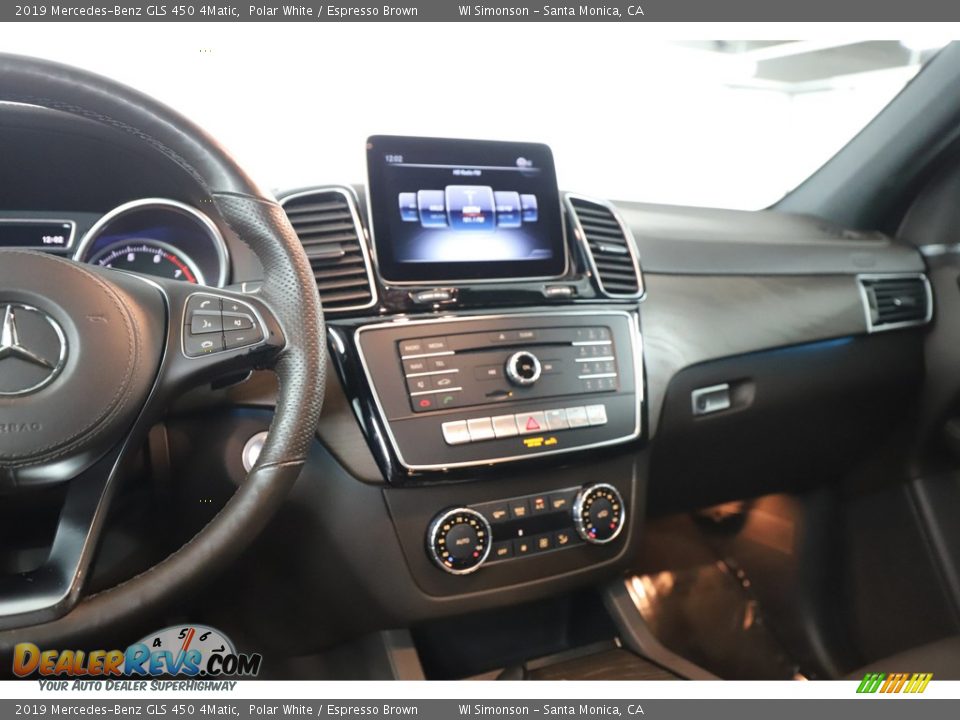 2019 Mercedes-Benz GLS 450 4Matic Polar White / Espresso Brown Photo #26