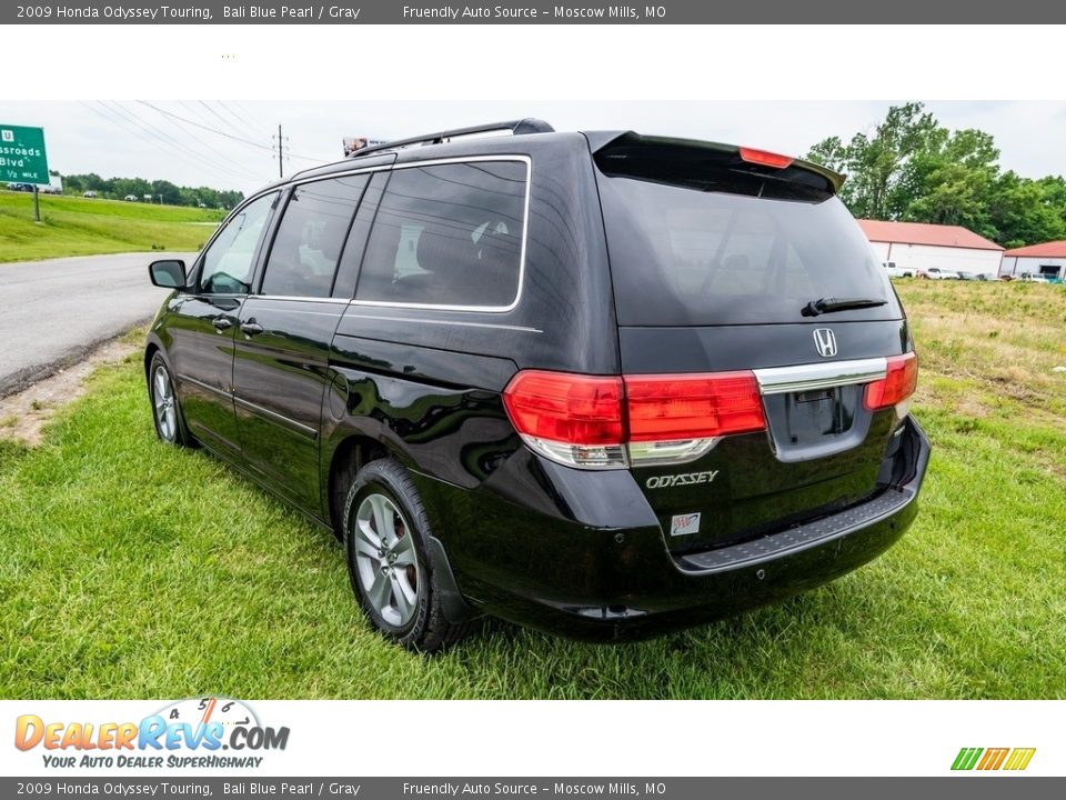 2009 Honda Odyssey Touring Bali Blue Pearl / Gray Photo #6