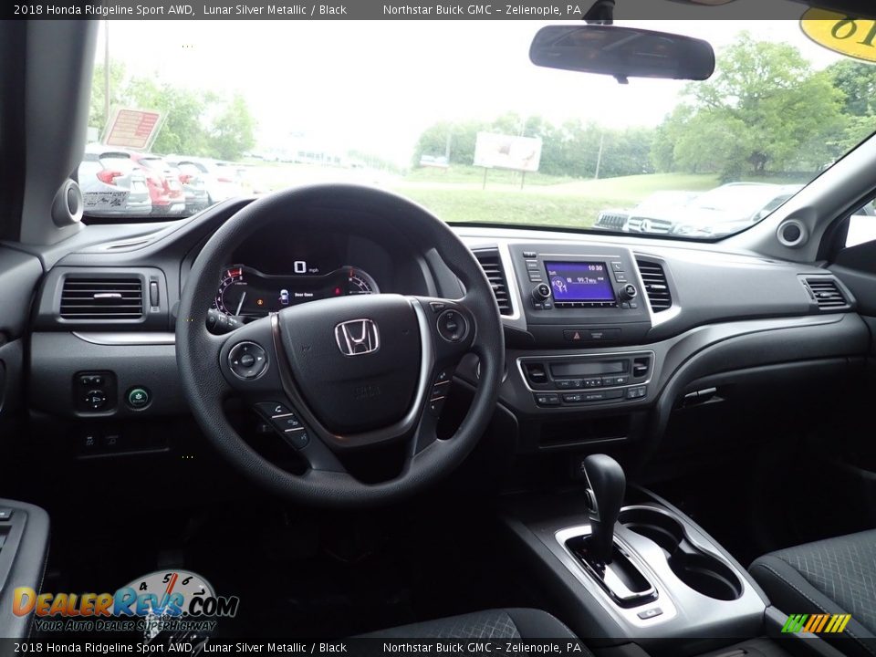 2018 Honda Ridgeline Sport AWD Lunar Silver Metallic / Black Photo #19