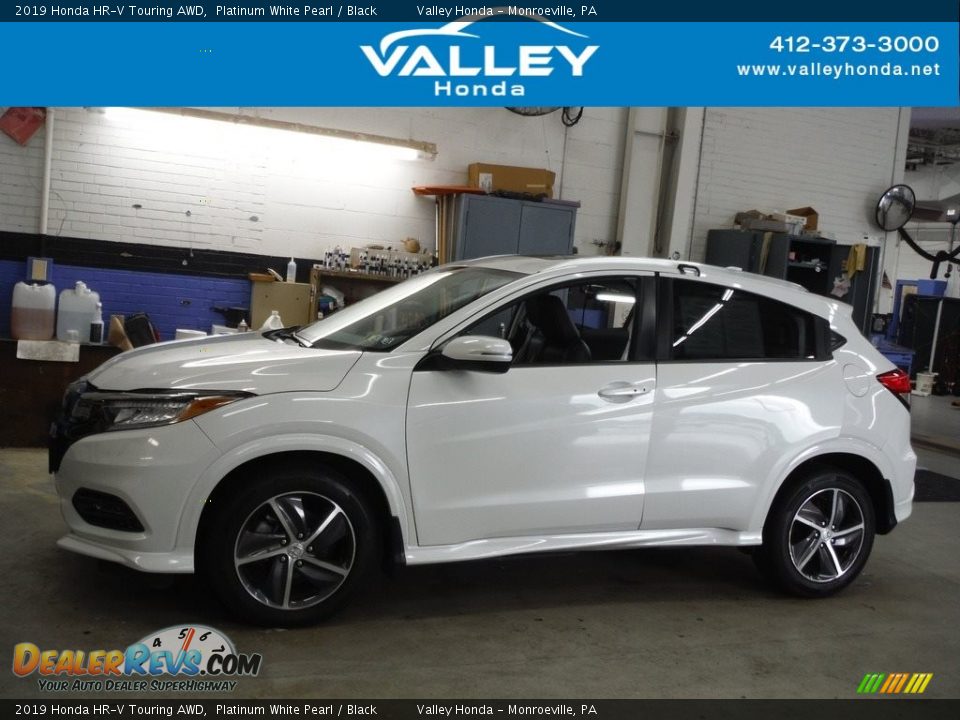 2019 Honda HR-V Touring AWD Platinum White Pearl / Black Photo #2