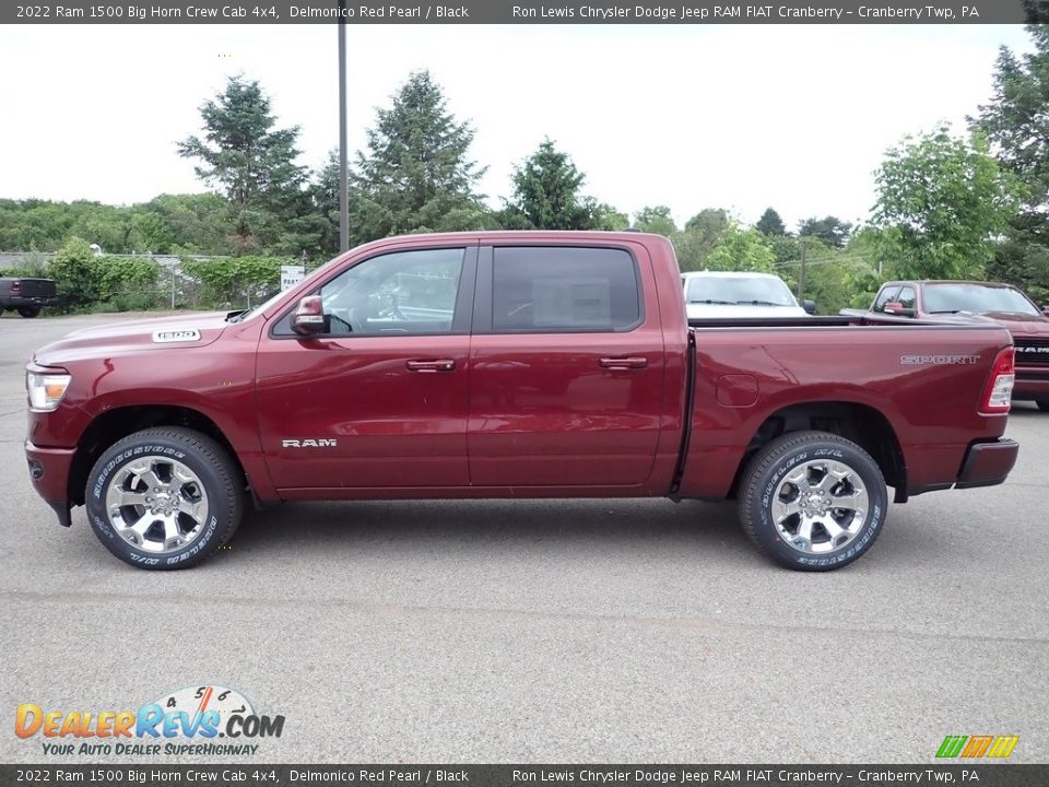 Delmonico Red Pearl 2022 Ram 1500 Big Horn Crew Cab 4x4 Photo #2