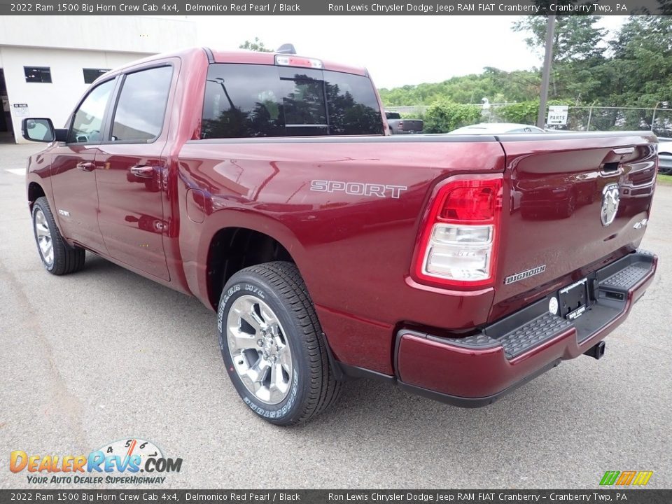 2022 Ram 1500 Big Horn Crew Cab 4x4 Delmonico Red Pearl / Black Photo #3