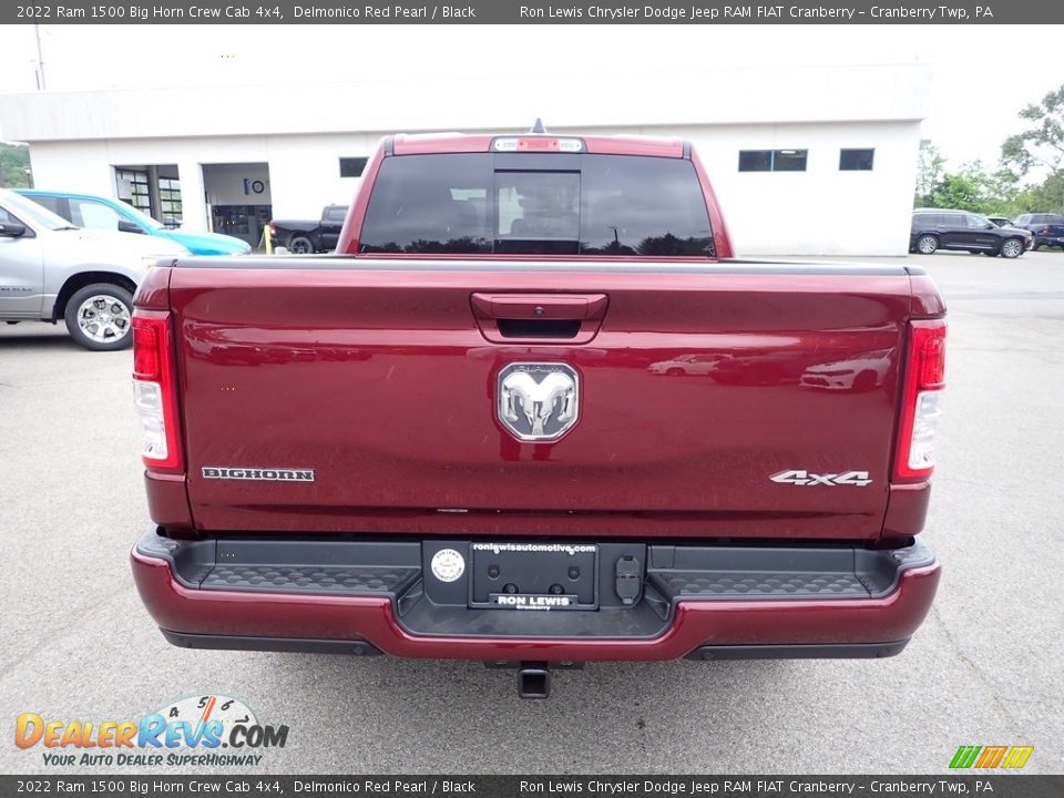 2022 Ram 1500 Big Horn Crew Cab 4x4 Delmonico Red Pearl / Black Photo #4