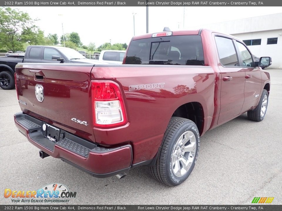 2022 Ram 1500 Big Horn Crew Cab 4x4 Delmonico Red Pearl / Black Photo #5