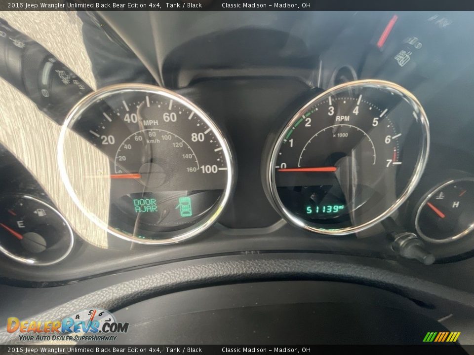 2016 Jeep Wrangler Unlimited Black Bear Edition 4x4 Tank / Black Photo #9