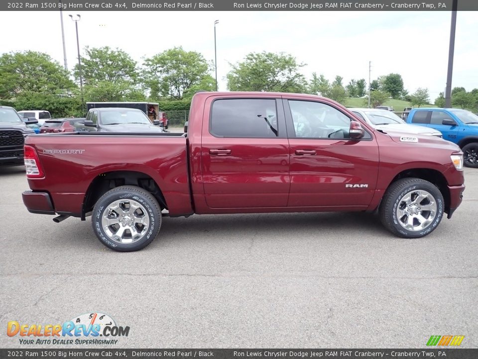 2022 Ram 1500 Big Horn Crew Cab 4x4 Delmonico Red Pearl / Black Photo #6