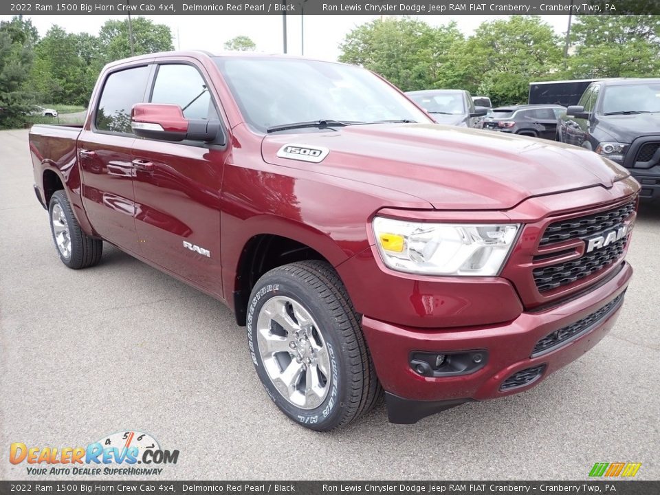 Front 3/4 View of 2022 Ram 1500 Big Horn Crew Cab 4x4 Photo #7