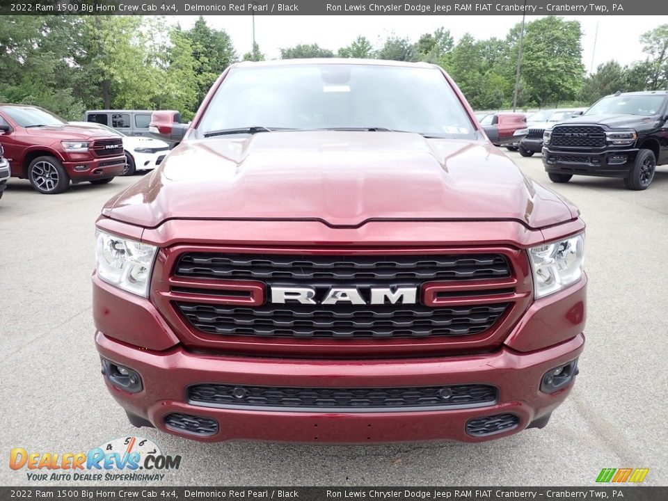 2022 Ram 1500 Big Horn Crew Cab 4x4 Delmonico Red Pearl / Black Photo #8