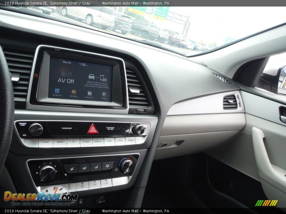 2019 Hyundai Sonata SE Symphony Silver / Gray Photo #15